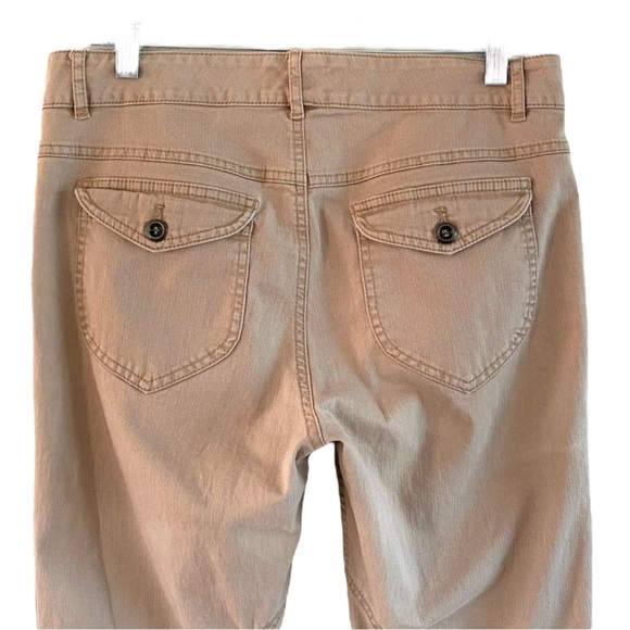 PERUVIAN CONNECTION Ankle Button Trousers in Khaki (Dune) Size 2 - Picture 4 of 8